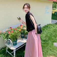 夏季穿搭一整套时尚女2025年新款韩系高级感衬衫半身裙，女装连衣裙，2C032