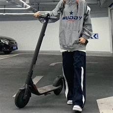 网图美式复古抽绳侧边条纹多口袋工装裤三条杠高街裤CK1337-P40，男装休闲裤，星座313A-2