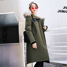 2020电商B247冬季韩版时尚流行加厚抗寒羽绒服中长款女MY08-P360，男装羽绒服，电商B247