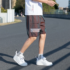 夏季韩版潮流亮面宽松工装短裤五分裤情侣短裤男A305-KX2060-P25，男装休闲裤，电商B306