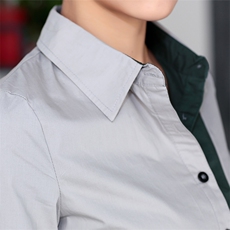 时尚修身显瘦长袖衬衫女优雅气质印花上衣百搭职业装，女装衬衫，丽影随形