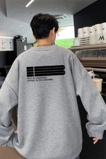 华夫格！华夫格上衣男圆领华夫格卫衣男大码长袖t恤男HY189-特P23，男装T恤，电商B367