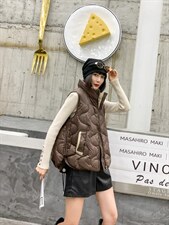 新款羽绒马甲！，女装马甲，YUSIJIA 雨思佳