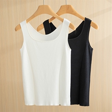 休闲纯色高级感百搭经典吊带内搭，女装背心吊带，斯尔特羊绒