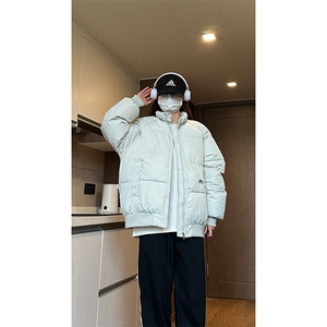 自家图 短款飞行立领棉服男宽松加厚保暖情侣厚外套 MY21-P78图片