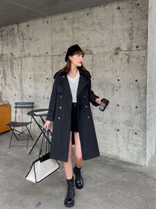 【现货】气质风衣外套图片