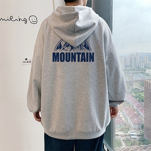 KS21255-P38 连帽开衫卫衣男运动外套大码班服图片
