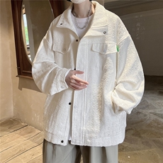 1美式大码M-5XL面料52%棉45%涤3%氨纶工装夹克男JK8740P125控168，男装夹克，星座226-2