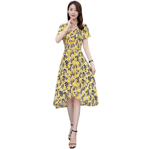纯棉碎花连衣裙女2025夏季新款气质淑女收腰修身显瘦舒适棉布裙子图片