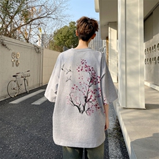 图案已注册夏季美式高街情侣短袖T恤男潮宽松半袖体恤衫D157/P25，男装T恤，电商B209