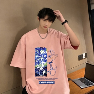 麂皮绒短袖t恤男大码半袖男 JD82290-P25图片