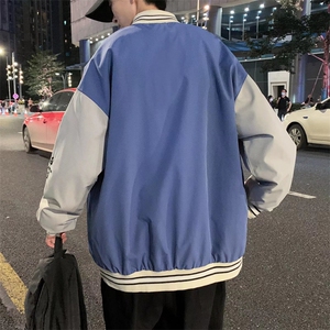 男夹克青少年立领长袖单排扣潮夹克G05P45图片