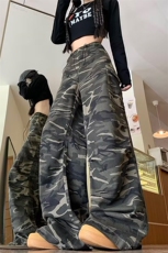 宽松阔腿运动休闲裤男秋冬数据款美式复古迷彩裤子-A1554TP50控88，男装休闲裤，电商B241