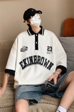 1港风polo衫男潮大码M-5XL情侣风翻领短袖T恤DP7741P45控68，男装Polo衫，星座226-2