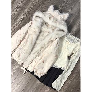 1506A/G36260/P99女冬季新款设计感猫耳朵拉链外套潮图片
