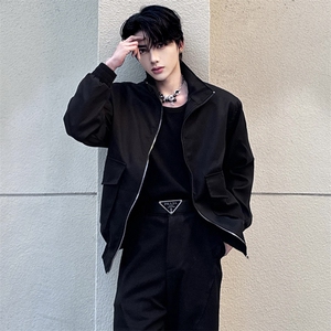 （自家图）立领夹克外套男春工装潮牌衣服2018-P68图片