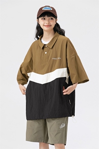 夏季潮流宽松衬衣休闲短袖衬衫A161-1702-P40图片
