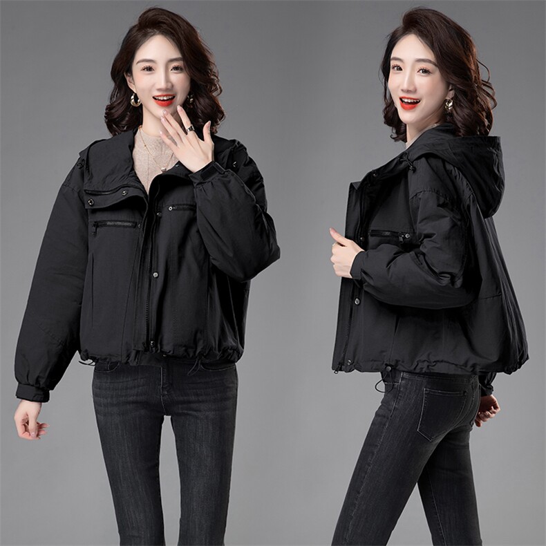 时尚保暖女士棉服外套休闲短款加厚冲锋衣,女装棉衣/棉服,曼沙奕珂