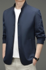 D8228男士2023年春季新款长袖休闲立领外套青年拉链夹克P185，男装夹克，电商B360