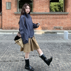 韩系休闲毛呢外套女冬季2025新款设计感宽松百搭短款显瘦减龄大衣图片
