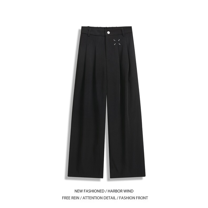 抖音品质秋季新款高级垂坠感宽松休闲西裤B315-K25673-p65控88,男装西裤,电商B315