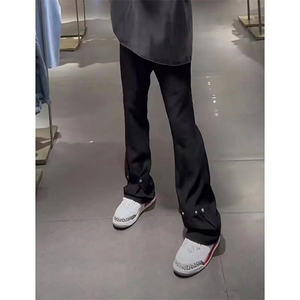 美式高街 hiphop冰丝铆钉微喇休闲裤货号K2425P55图片