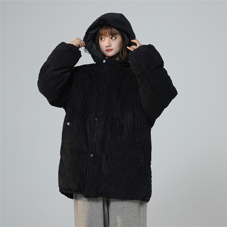25年特殊面料羽绒棉服港风中性潮牌连帽棉衣外套A170-M861-TP100图片