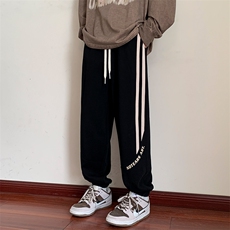 卫裤男生春秋季百搭休闲长裤运动宽松束脚裤潮牌裤子K0368-P43，男装休闲裤，星座308B-1