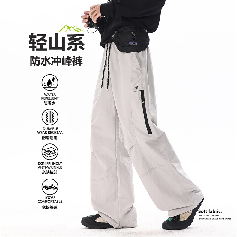 春季新款工装裤男宽松休闲直筒运动裤弯刀裤KZ631-P50,男装工装外套,星座308B-2
