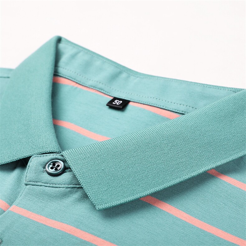 2023年夏季新款T恤男士短袖薄款翻领上衣中年商务休闲体恤POLO衫,男装T恤,电商B212（原钱塘6029）