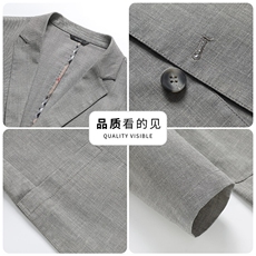 主推新款春夏男士高品质天丝亚麻西服中年轻薄休闲时尚小西装外套，男装西服，钱塘723