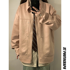 暖光女模夹克中性男女同款麂皮外套JK001-P75控108，男装夹克，电商A132（原电商B245）