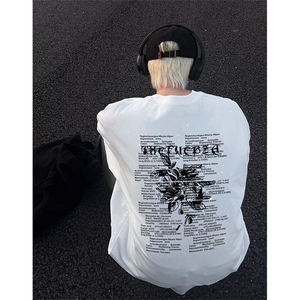 可48小时发货支持抖音得物来样二开 美式满天星亮片短袖T恤MTX652图片