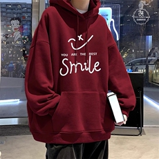 自制2025春季美式复古英文印花圆领卫衣男女宽松休闲长袖上衣，男装卫衣，星座506A