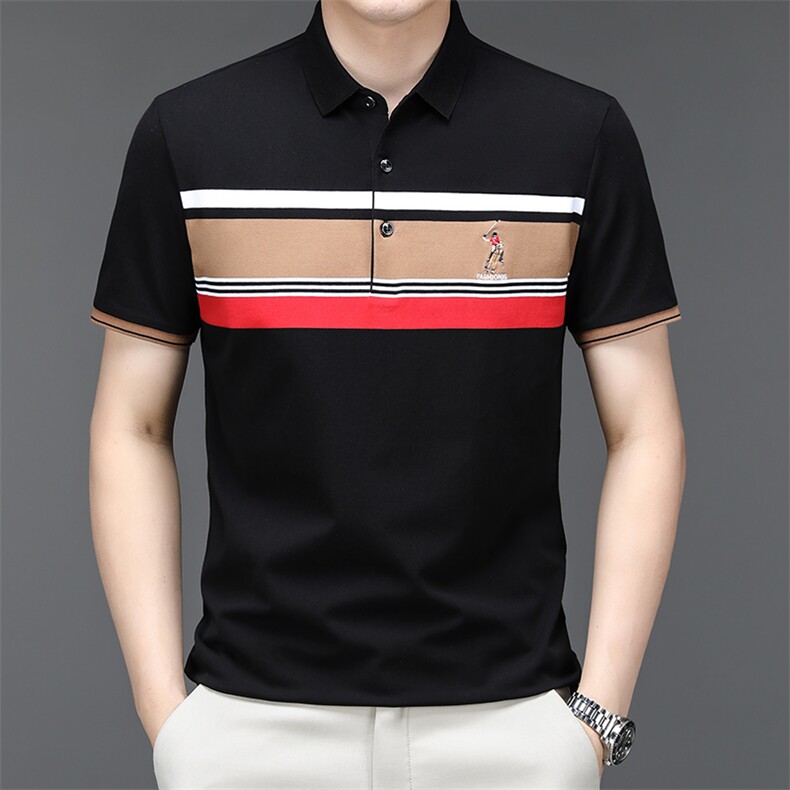 男装polo衫男士短袖时尚百搭商务翻领夏季休闲T恤HMQ329-P63,男装Polo衫,星座1105-3