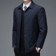 V3651钱塘2020-3冬季厚款商务休闲中年男士棉衣夹克外套P140，男装棉衣，钱塘207-3