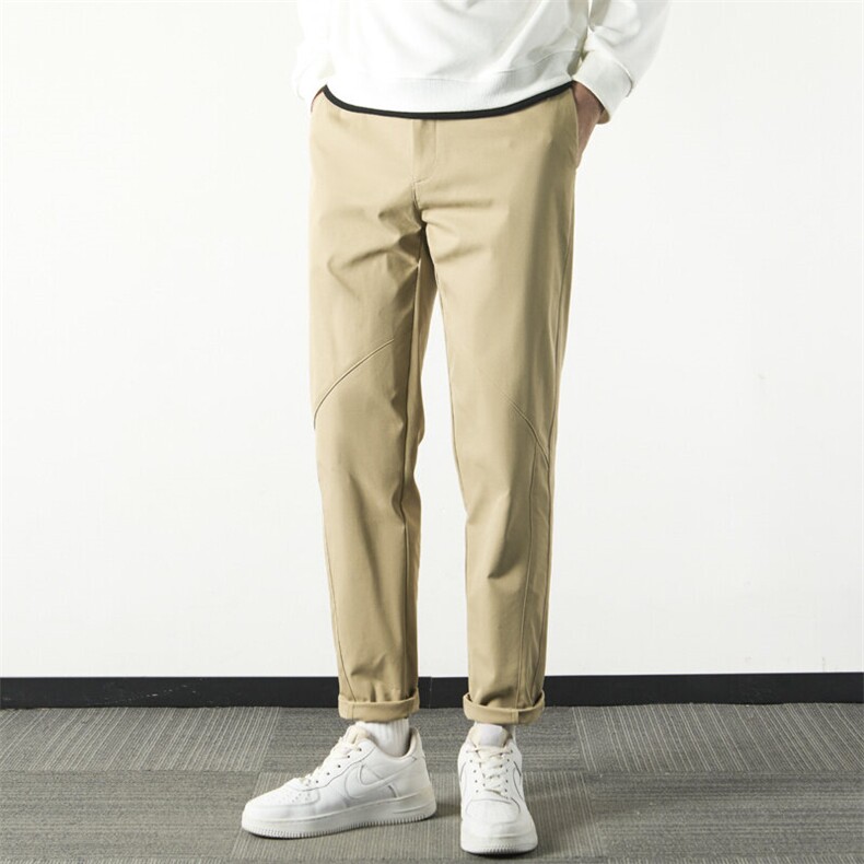 春夏新款英伦抗皱休闲裤男士修身直筒高级潮流西装裤VS804/P50，男装西裤，星座506