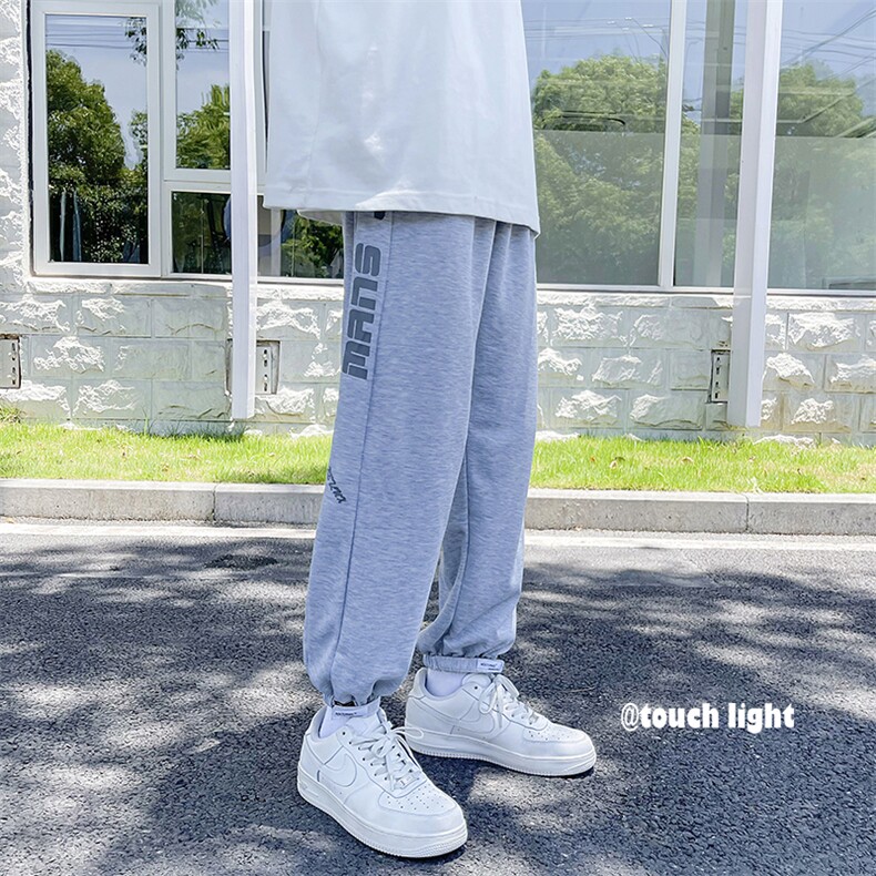 ins潮牌休闲裤男士夏季潮流速干宽松百搭束脚九分裤K1226-P28,男装休闲裤,星座512-4