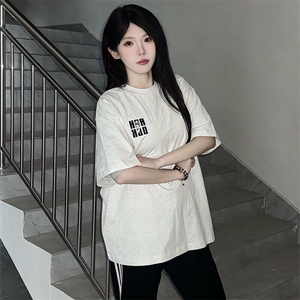 万针全刺绣工艺抖音得物高品质260克重磅纯棉双纱美式高街短袖T恤图片