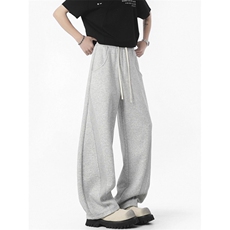 秋季斜切弯刀卫裤男款慵懒气直筒裤美式休闲运动裤子K771p38，男装休闲裤，电商D315A