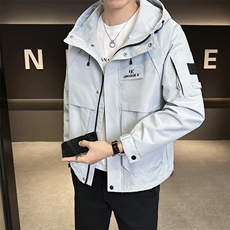 2025新款冲锋衣男款外套春季夹克连帽登山衣服A313-J112531-P155，男装夹克，电商A313