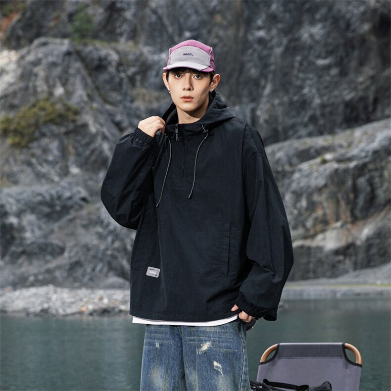 311B-1-25082-P70控138潮牌新款套头夹克户外防泼水休闲宽松上衣,男装夹克,星座311B-1