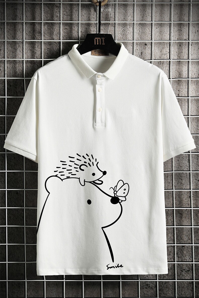 PL57166-P35翻领短袖polo衫男大码胖子半袖t恤男有领保罗衫,男装Polo衫,电商A040A