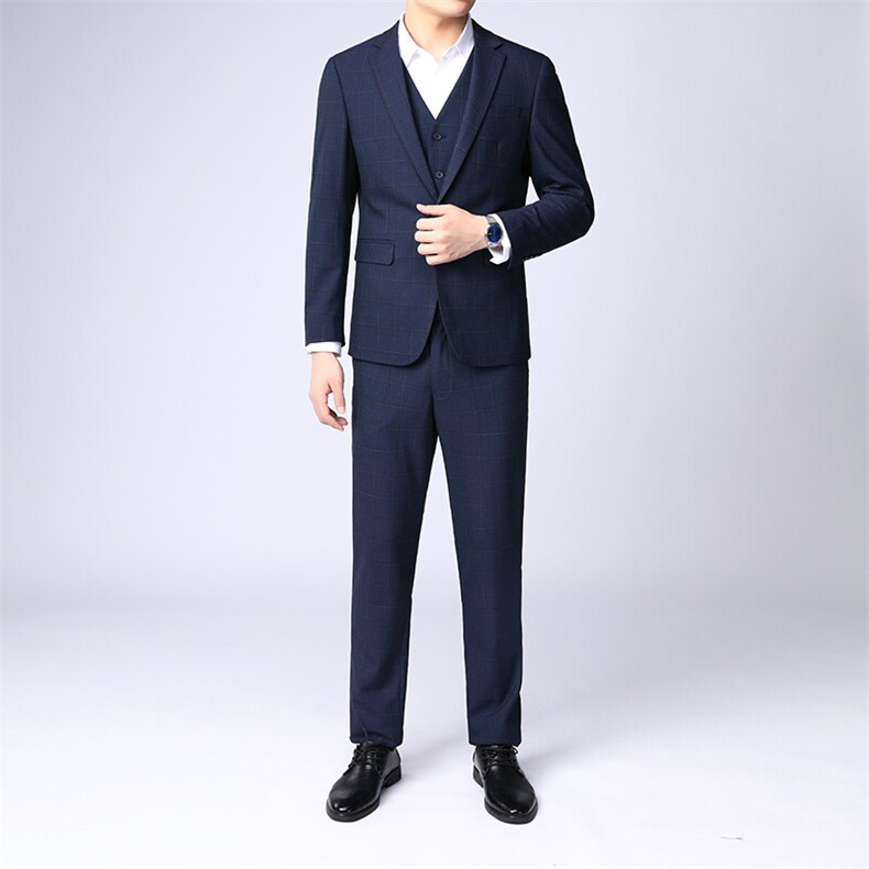GDN5171四季款新款男士礼服西装修身商务休闲男装西服三件套装，男装西服套装，电商B360