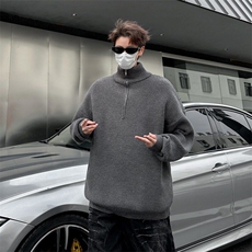 美式潮牌秋冬季新款复古毛衣开衫男女宽松针织衫MZ782-P60，男装针织衫/毛衣，星座412-2