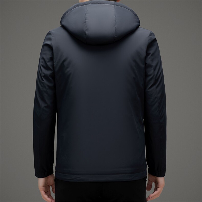 冬季羽绒服可脱卸帽白鸭绒休闲保暖加厚加绒短款高品质外套男装,男装羽绒服,钱塘6003（原4033）