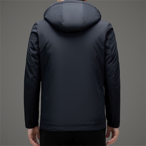 冬季羽绒服可脱卸帽白鸭绒休闲保暖加厚加绒短款高品质外套男装图片