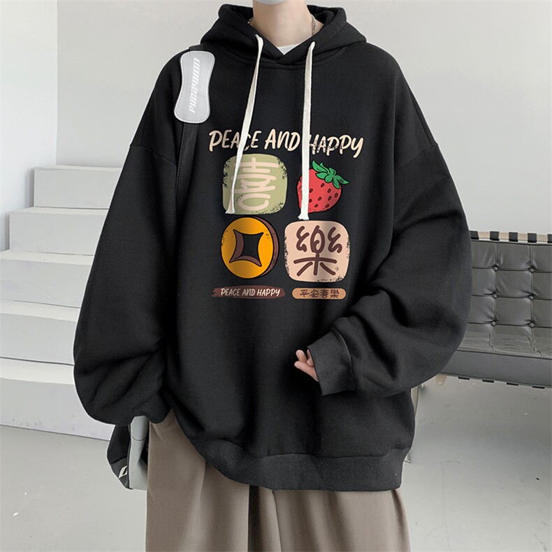 连帽卫衣男大码运动服帽衫外套WY2322-P35加绒款-P40,男装卫衣,电商A040