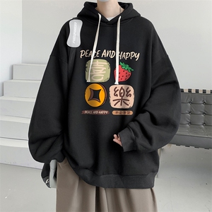 连帽卫衣男大码运动服帽衫外套WY2322-P35 加绒款-P40图片