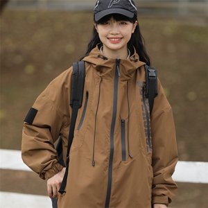 外27-2GANYOU日系斜纹防风连帽冲锋夹克JK59-P119图片